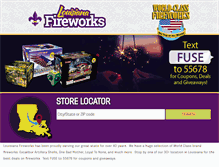 Tablet Screenshot of lafireworksstore.com
